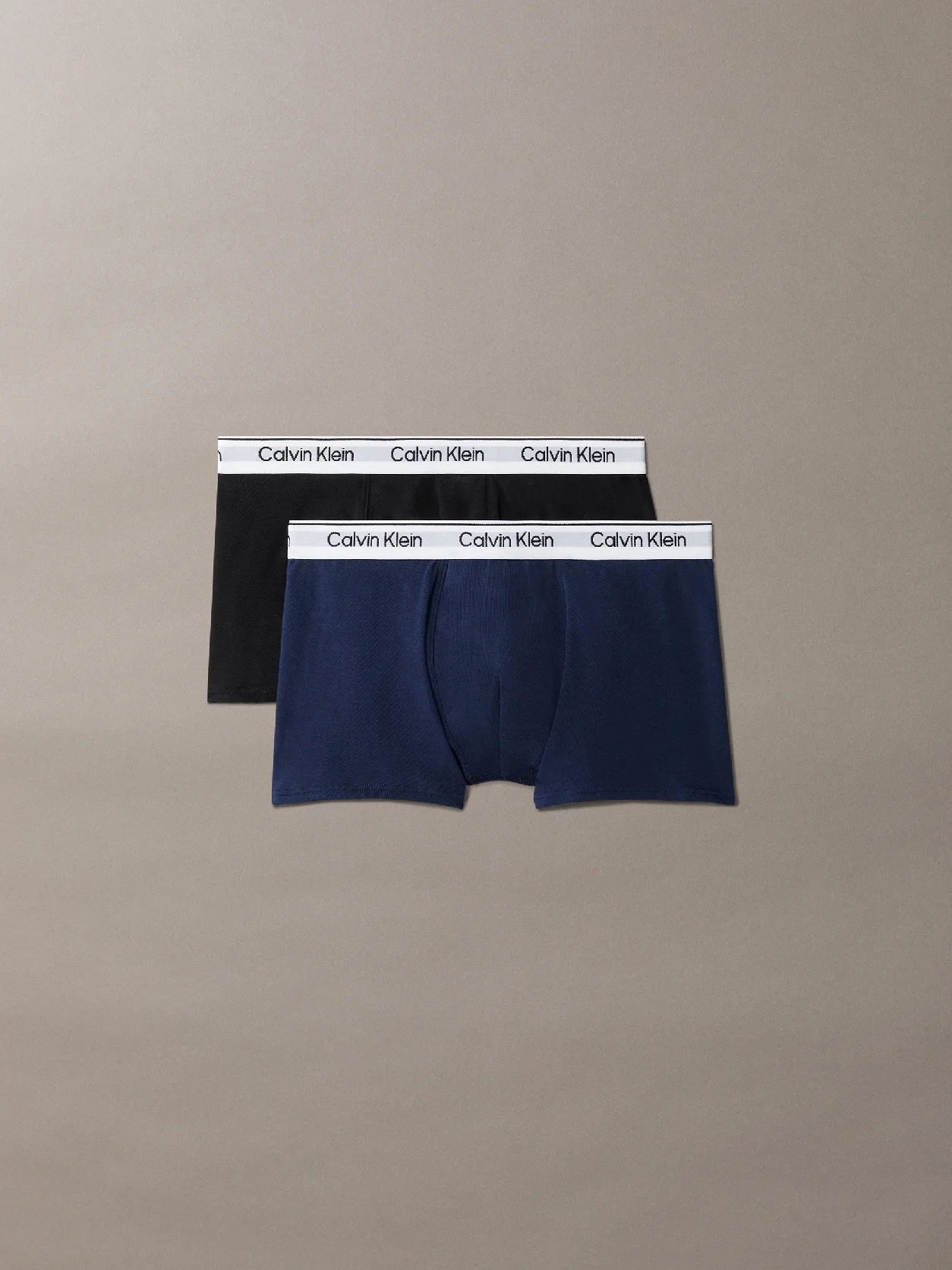 Pvhblack/Blackiris 2 Pack Boys Trunks - Icon Cotton Stretch