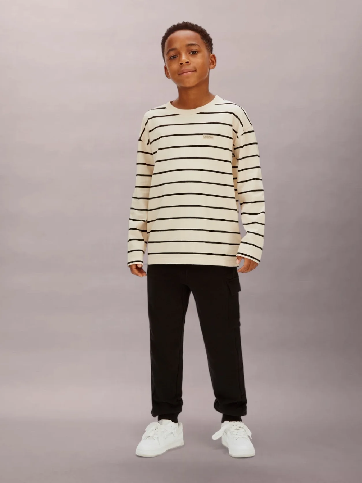 Ck Black Relaxed Cargo Joggers