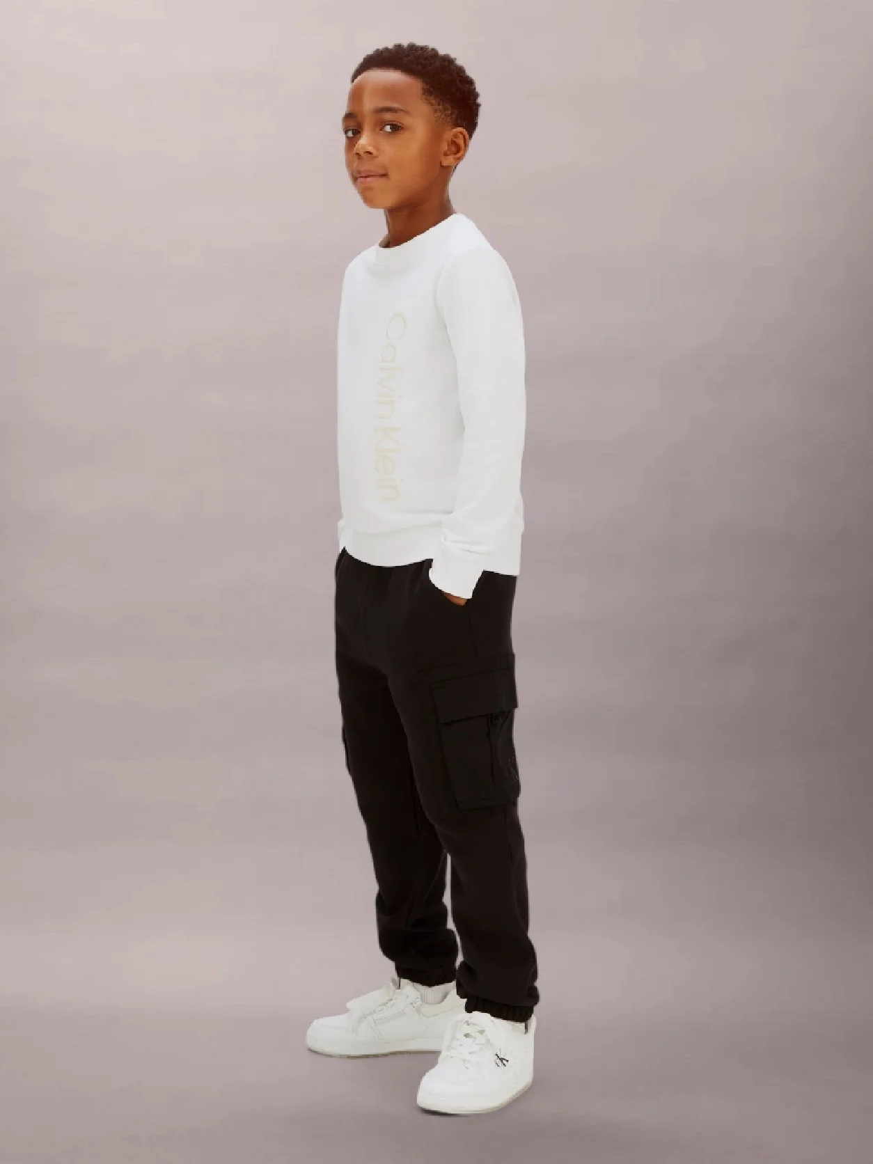 Ck Black Contrast Pocket Joggers