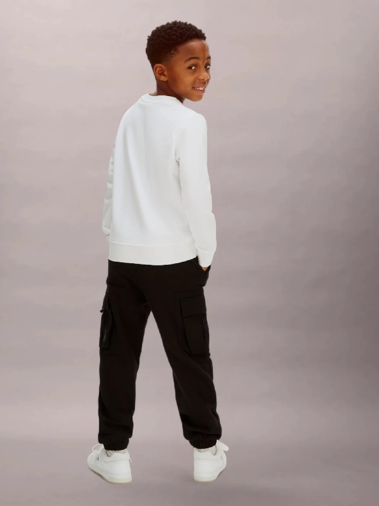 Ck Black Contrast Pocket Joggers