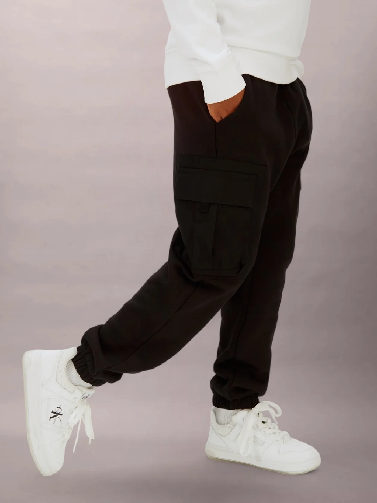 Ck Black Contrast Pocket Joggers