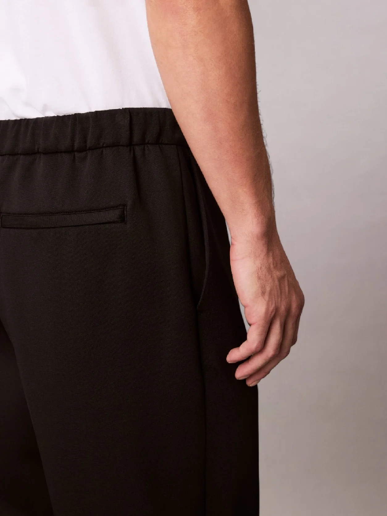 Black Heavy Tricot Sweatpants