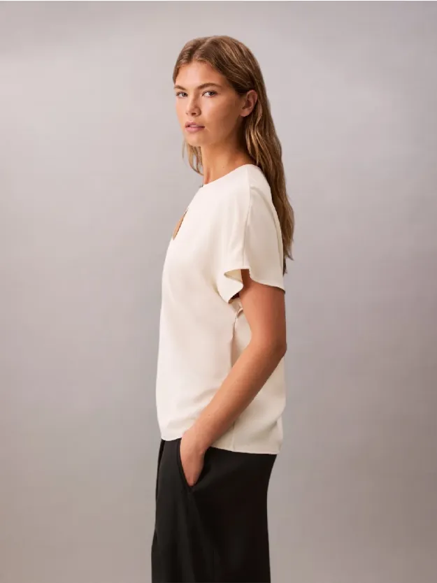 Chalk بلوزة بتفصيلة معدنية