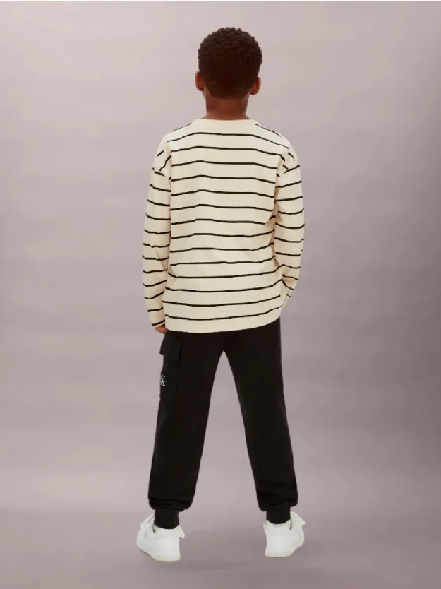 Ck Black Relaxed Cargo Joggers