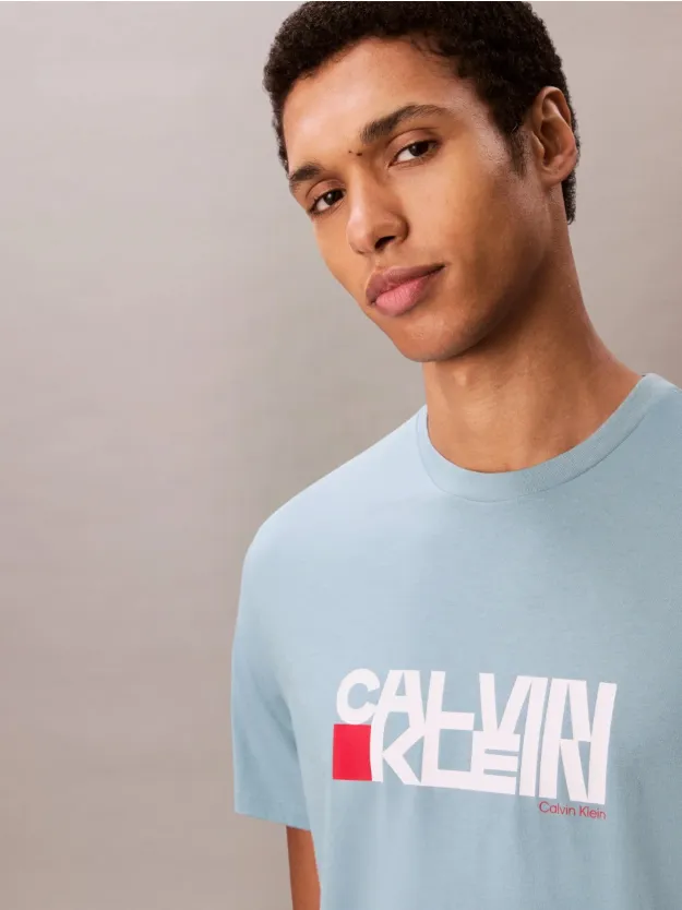 Smoke Blue تيشرت بطبعة رِد بوكس