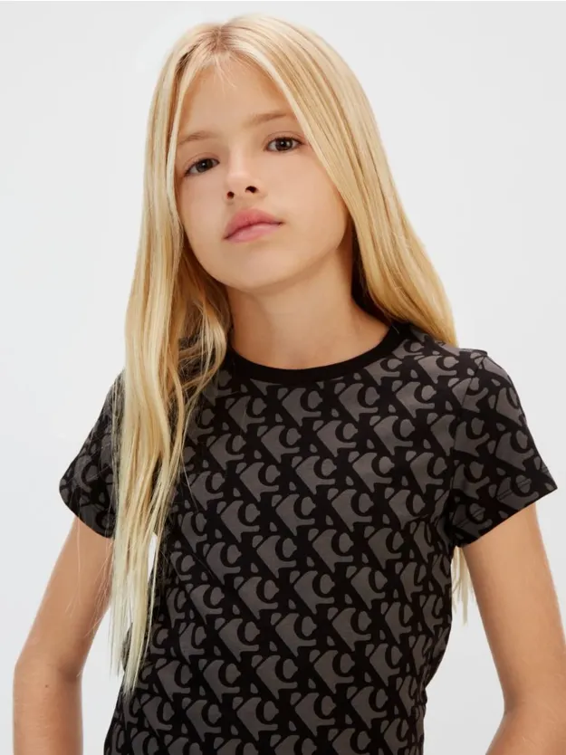 Whitecap Gray / Ck Black 2-Pack Stripe Slim T-Shirts