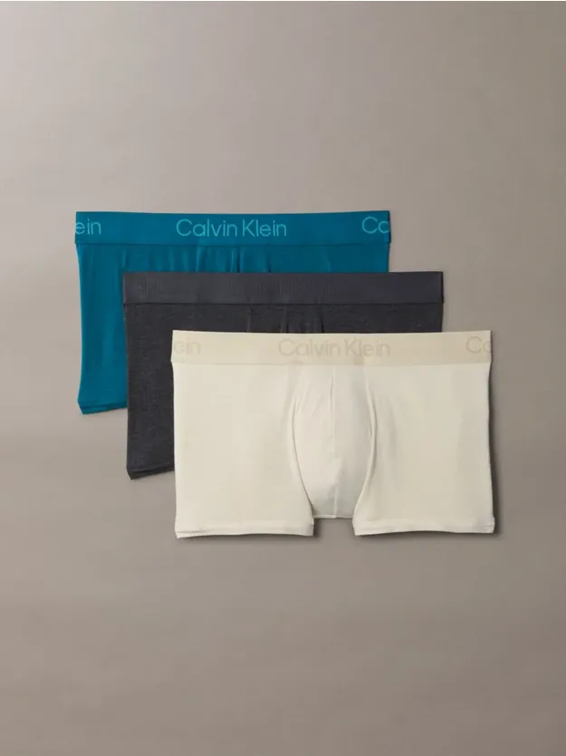 CHARCOAL HEATHER/ALOE ESENCE/TEAL M طقم سراويل داخلية من تشكيلة Ultra Soft Modal من 3 قطع