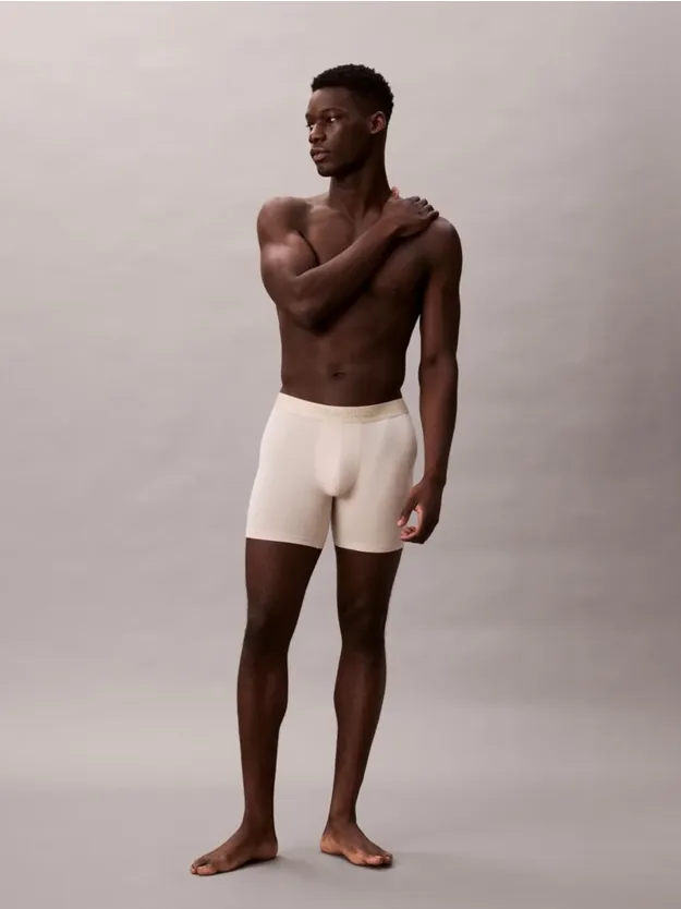 CHARCOAL HEATHER/ALOE ESENCE/TEAL M طقم سراويل داخلية بوكسر من تشكيلة Ultra Soft Modal من 3 قطع