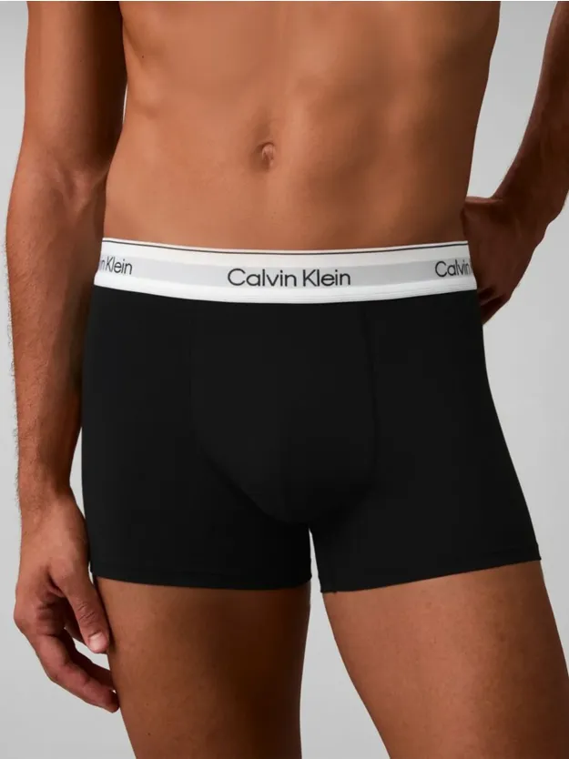 Black/Seamless Emblem_Dark Berry/Ad 3 Pack Trunks - Cotton Stretch