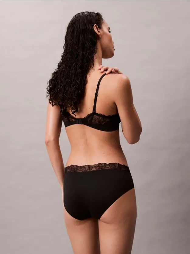 Black Lightly Lined Full Coverage Bra - Perfectly Fit Lace