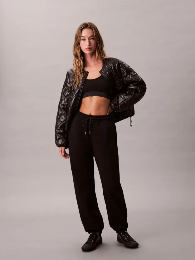 Black Relaxed Premium Terry Joggers