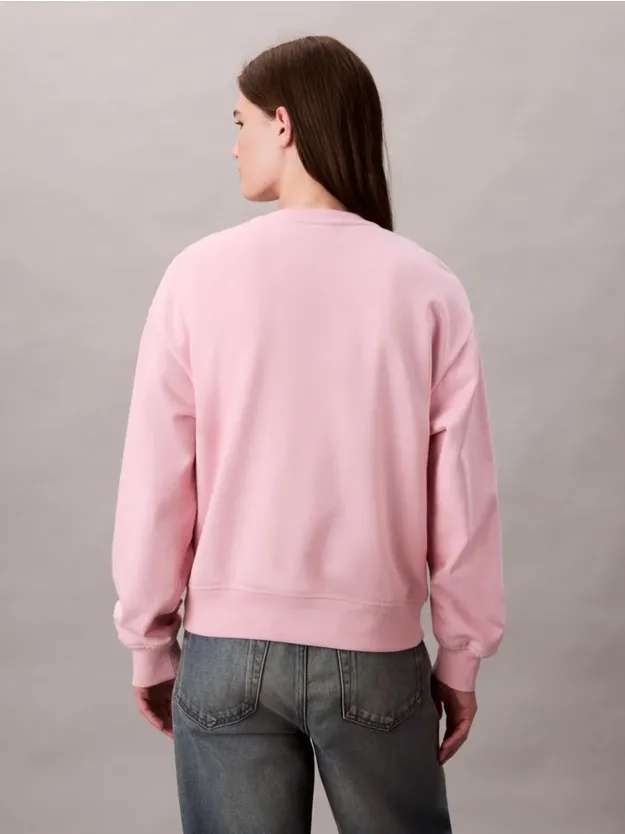 Pink Nectar Cropped Monogram Sweatshirt