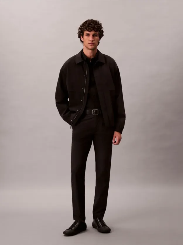 Black بنطال تقني بقصة سليم