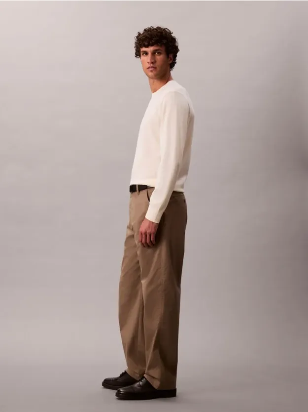 Taupe Tone 90'S Straight Trousers