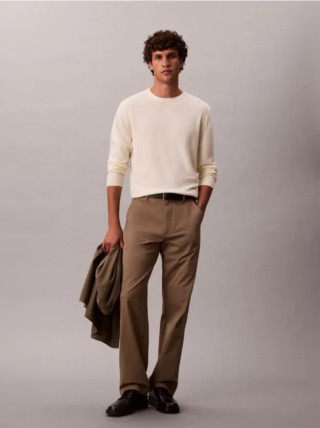 Taupe Tone 90'S Straight Trousers