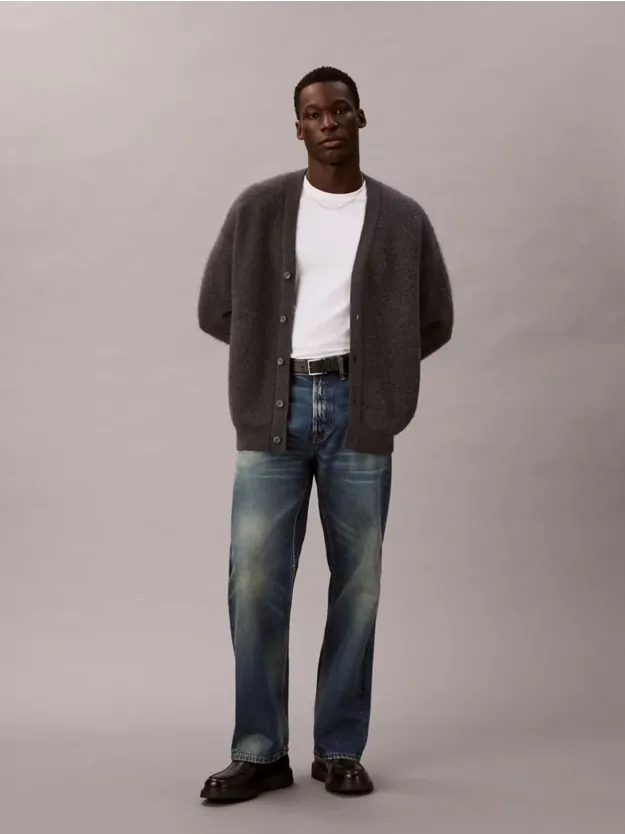 GOLD COAST SUNSET بنطال جينز بقصة أرجل مستقيمة وبنمط التسعينيات