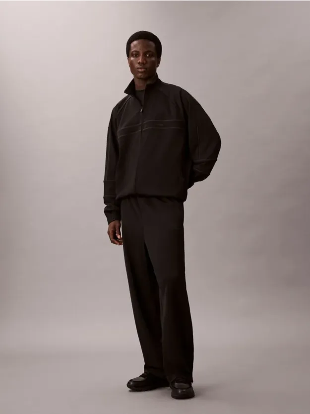 Black بنطال بدلة رياضية للسفر من قماش جيد التهوية