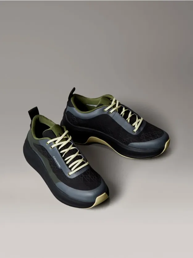 Black/Medieval Forest/Coal/Lime Breathable Mesh Ultralight Trainers