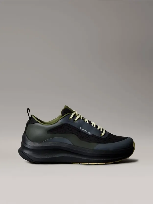 Black/Medieval Forest/Coal/Lime Breathable Mesh Ultralight Trainers