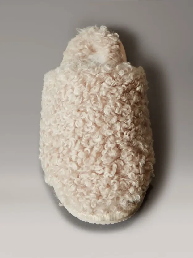 Marshmallow Faux Shearling Sherpa Slippers
