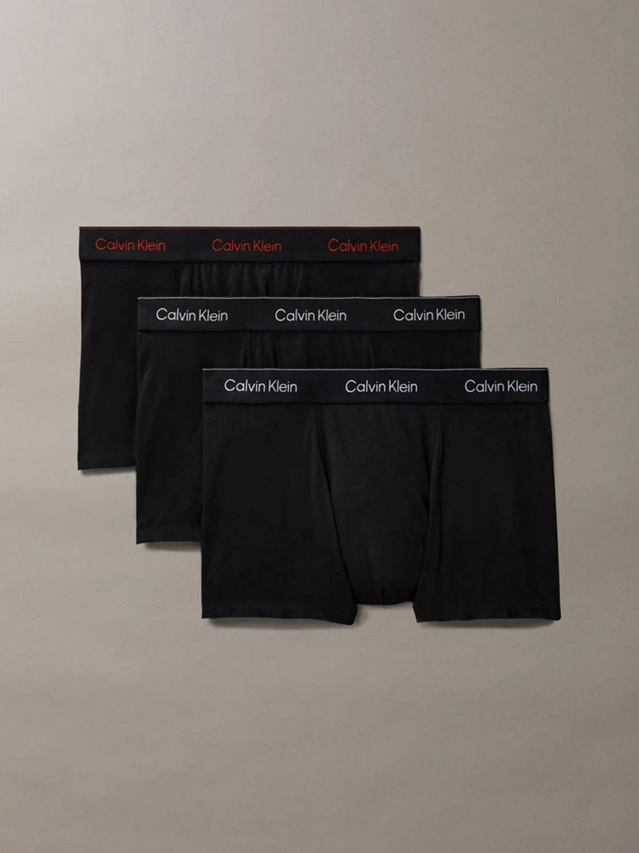 Black w/ Chalk Logo/Black w/ Currie 3 Pack Relaxed Dart Trunks - Icon Cotton Stretch