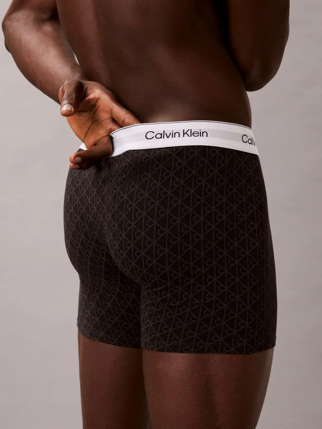 Sleet/Seamless Emblem_Black/Ashford 3 Pack Boxer Briefs - Icon Cotton Stretch