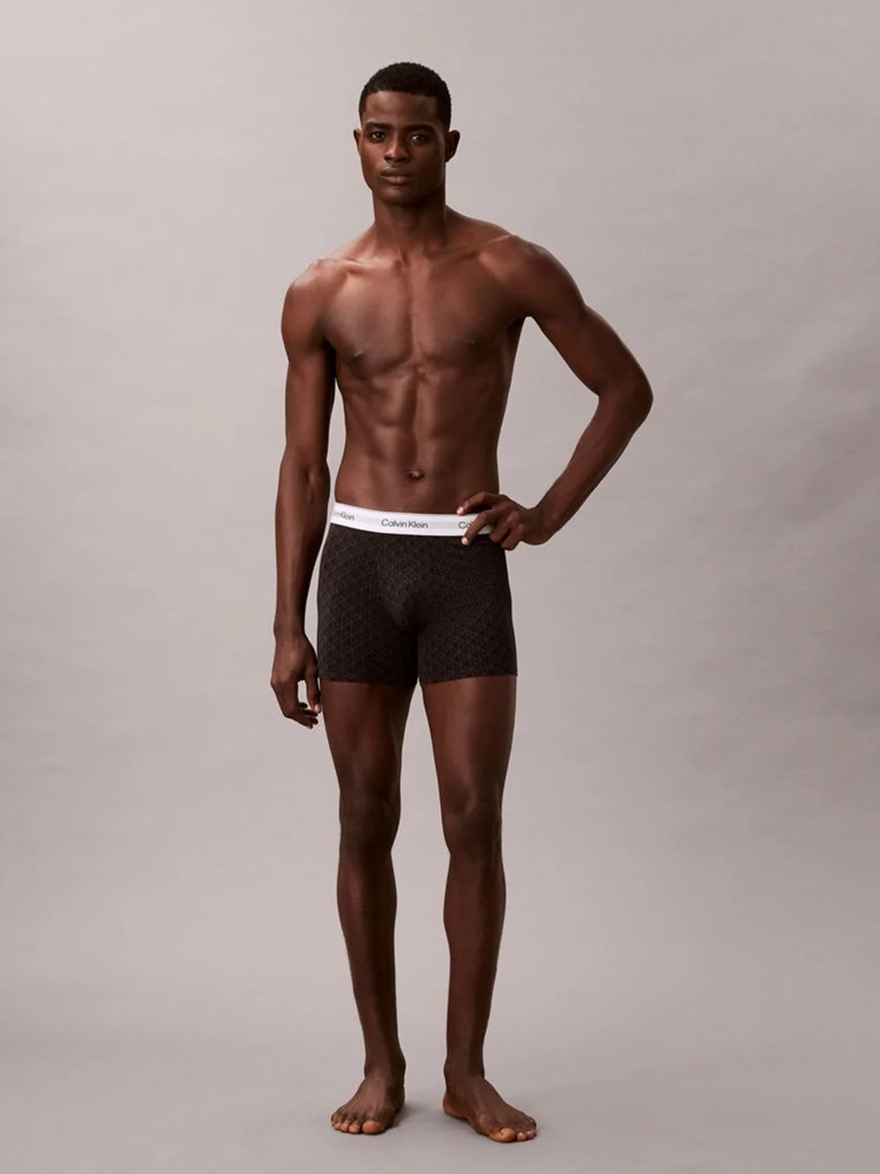 Sleet/Seamless Emblem_Black/Ashford 3 Pack Boxer Briefs - Icon Cotton Stretch