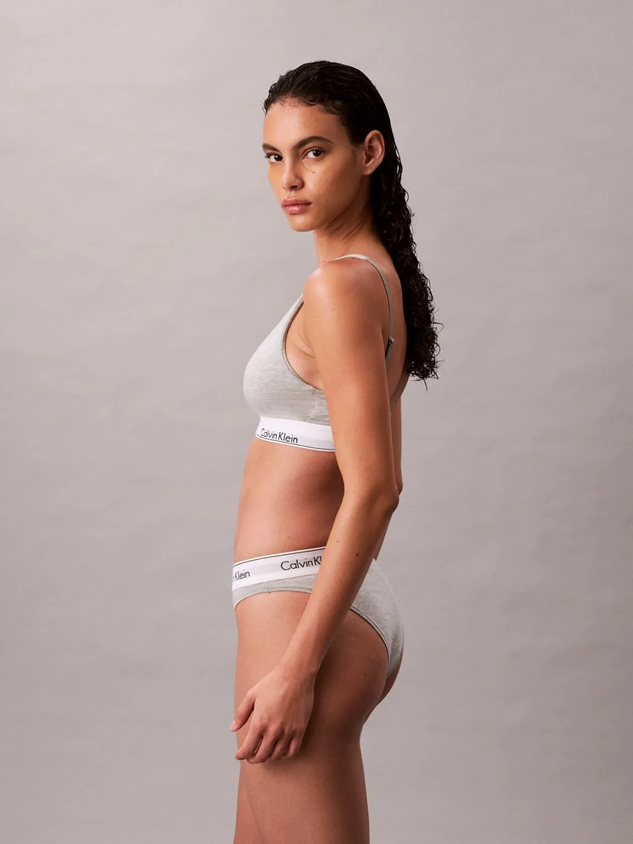 Grey Heather براليت ببطانة خفيفة من مجموعة آيكون كوتن مودال