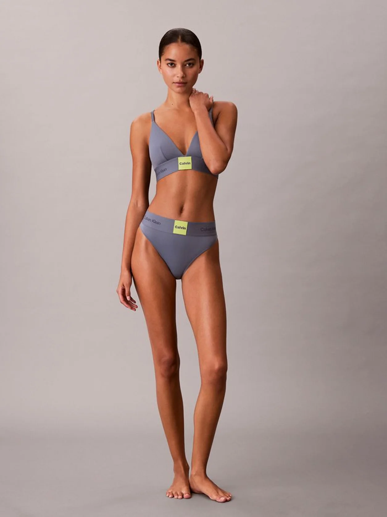 Metro Grey Bikini Briefs - Calvin Klein Graphic