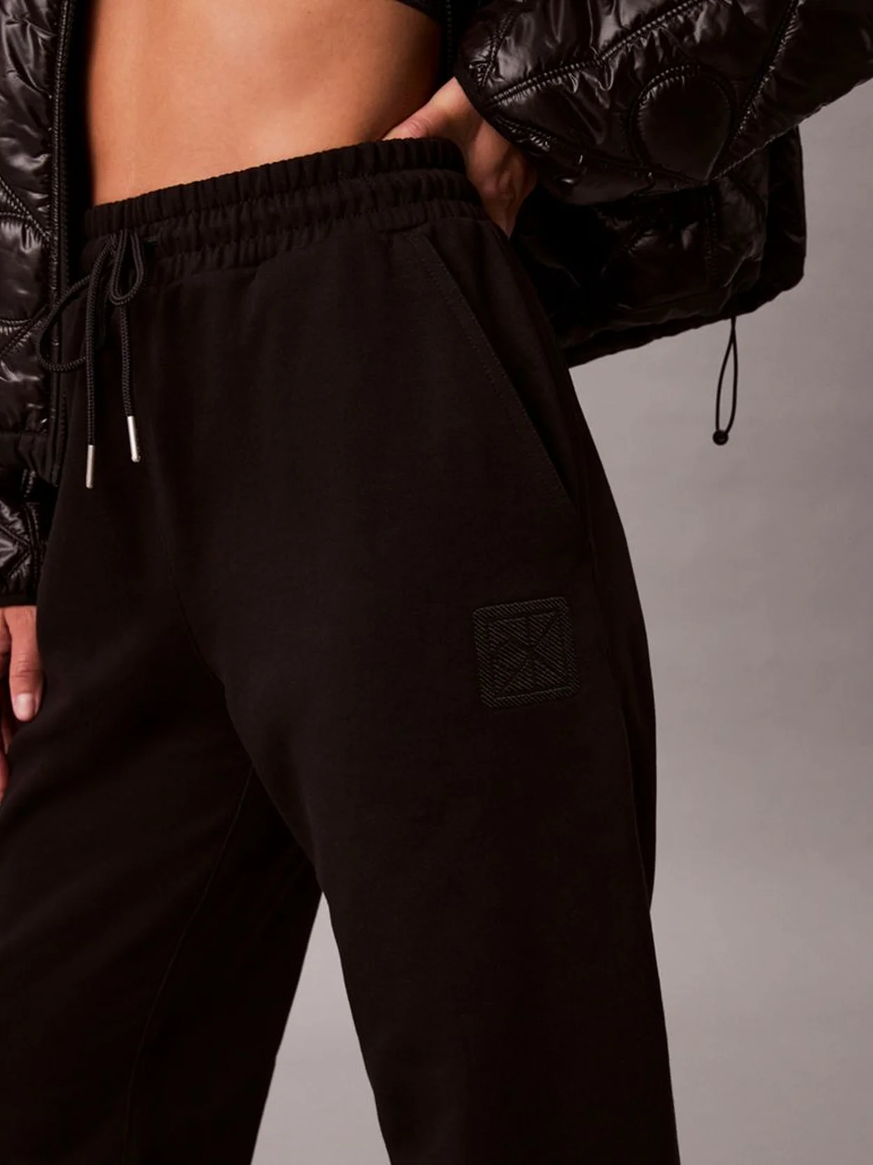 Black Relaxed Premium Terry Joggers