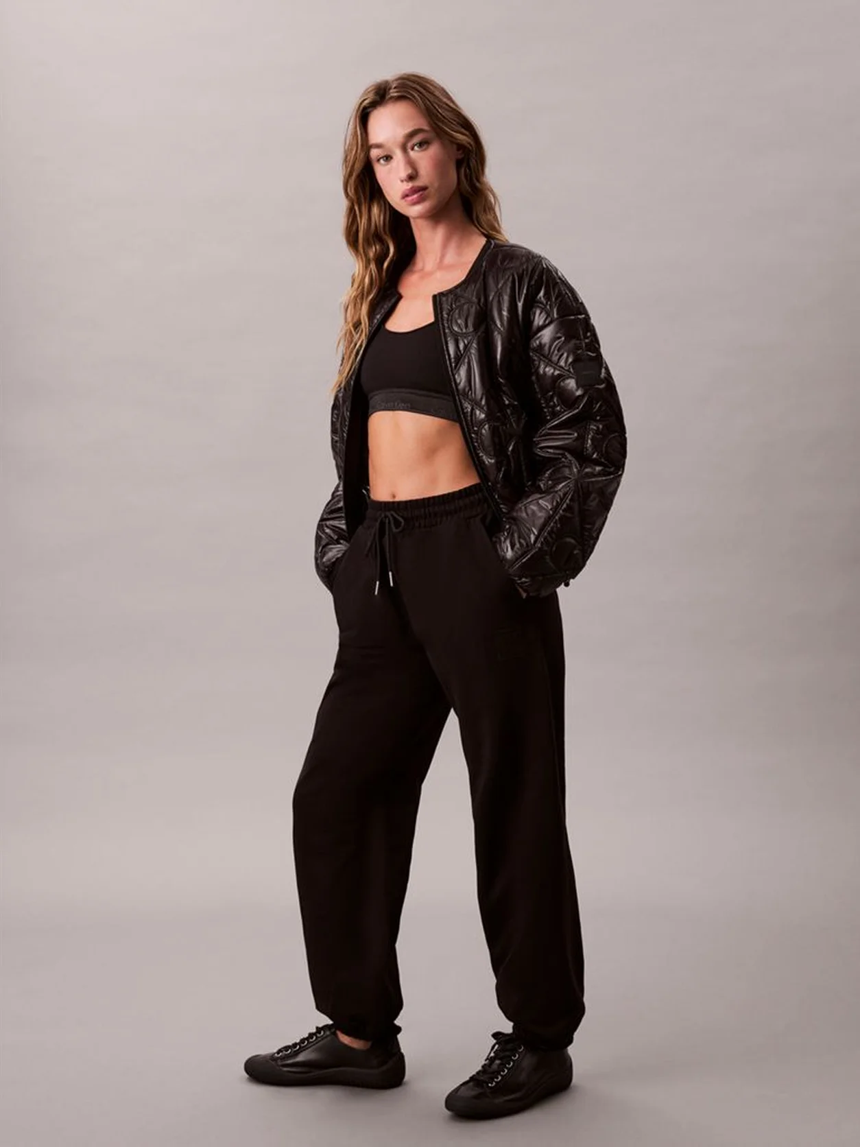 Black Relaxed Premium Terry Joggers
