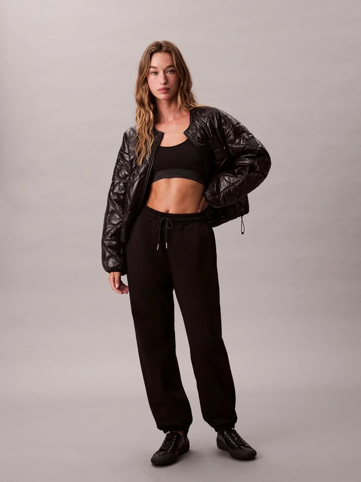 Black Relaxed Premium Terry Joggers