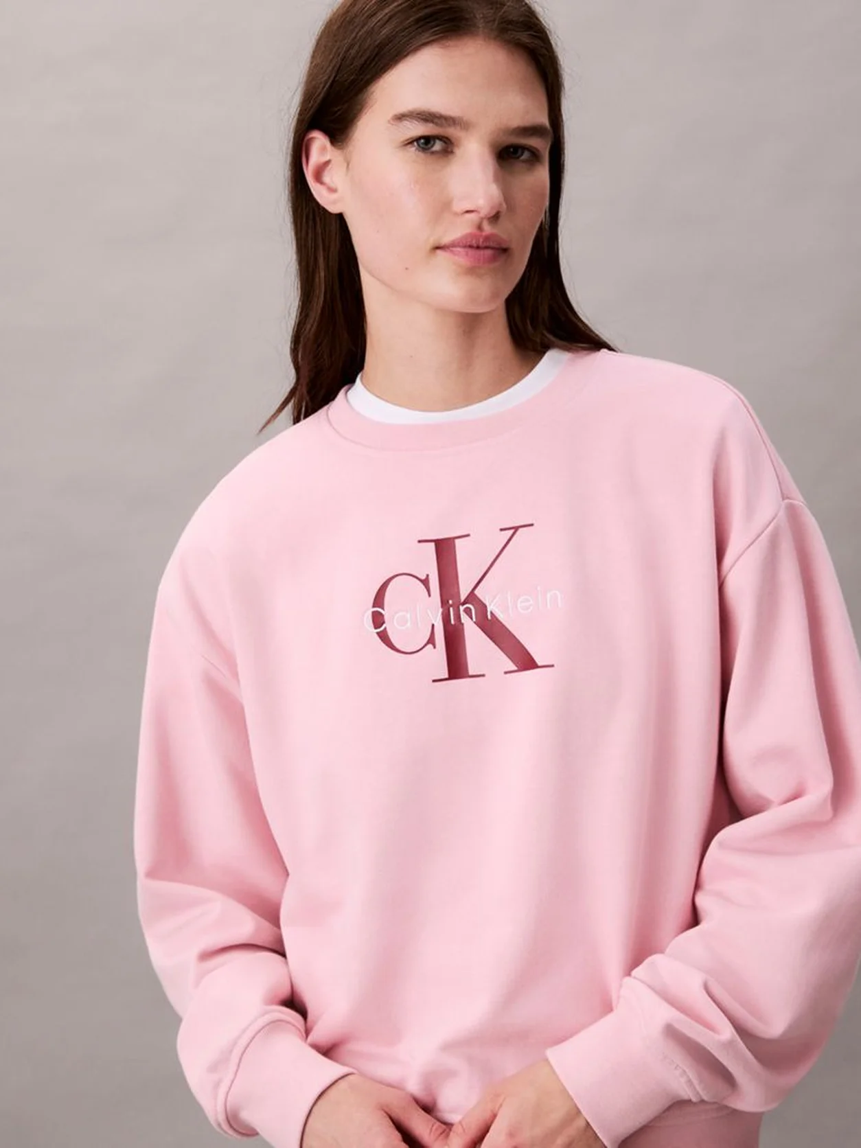 Pink Nectar Cropped Monogram Sweatshirt
