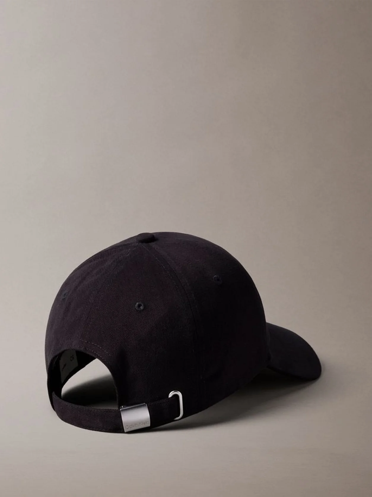 Black Layered Monogram Logo Graphic Baseball Cap