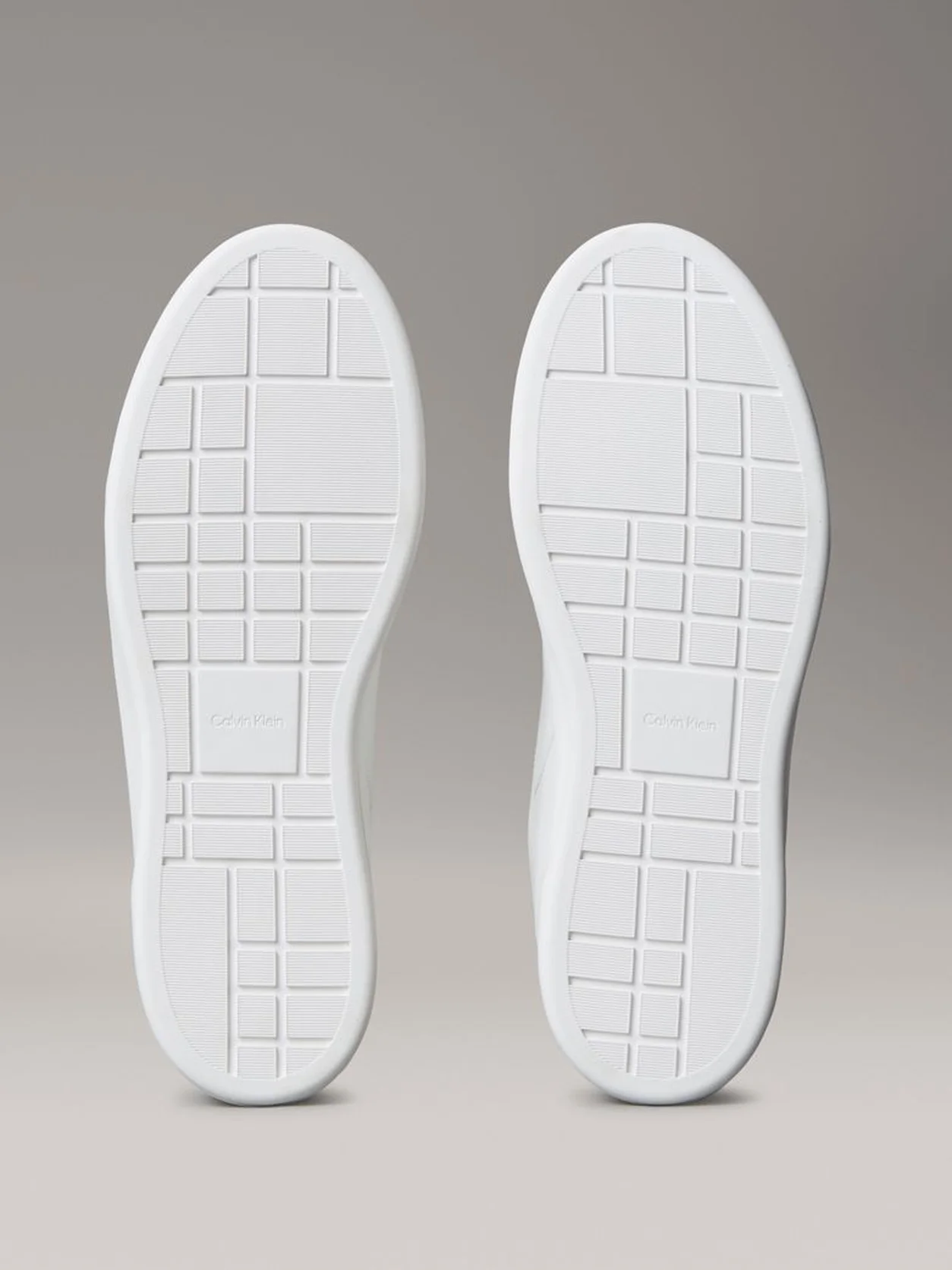 Bright White/Black Leather And Suede Signature Trainers