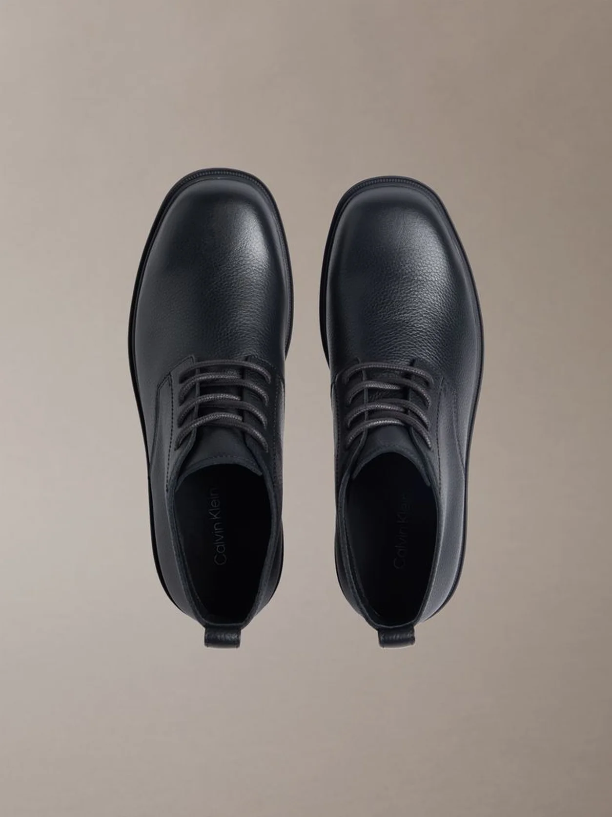 Triple Black Leather Airfit® Lugged Desert Boots